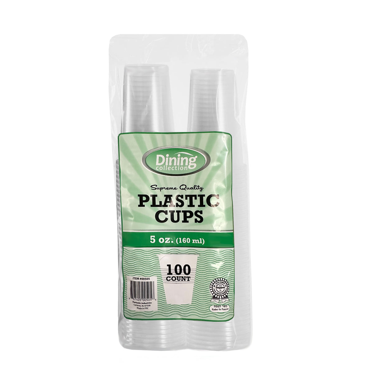 Clear Plastic Cups - 5 oz.  (#00505)