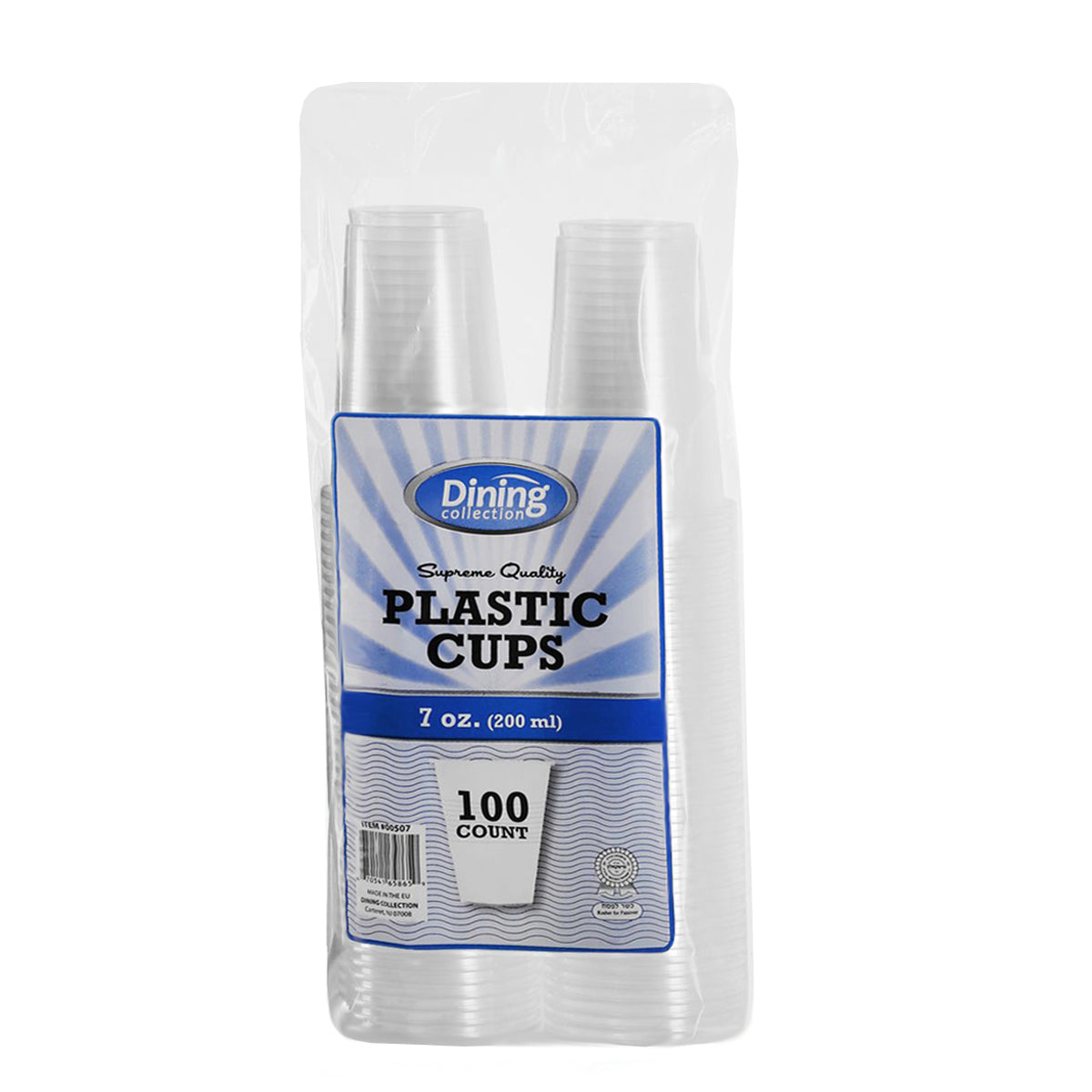 Clear Plastic Cups - 7 oz.  (#00507)