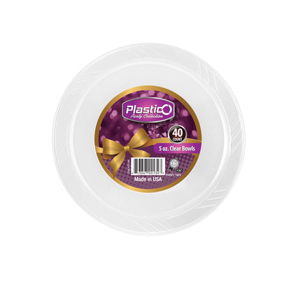 Plastico Clear - 5 oz. Dessert Bowls (#05220B)