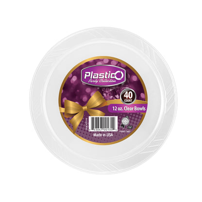 Plastico Clear - 12 oz. Dessert Bowls (#05221B)