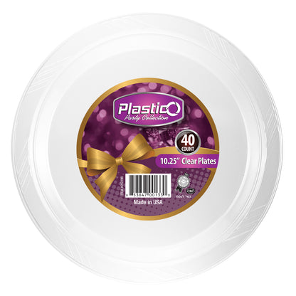 Plastico Clear - 10.25" Banquet Plates (#05223B)