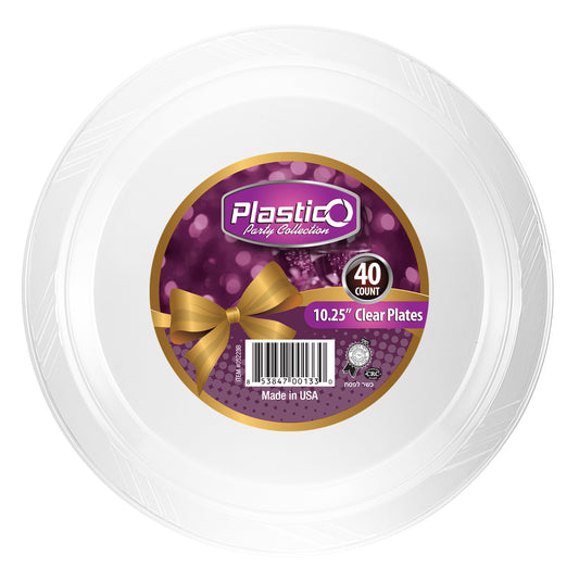 Plastico Clear - 10.25" Banquet Plates (#05223B)