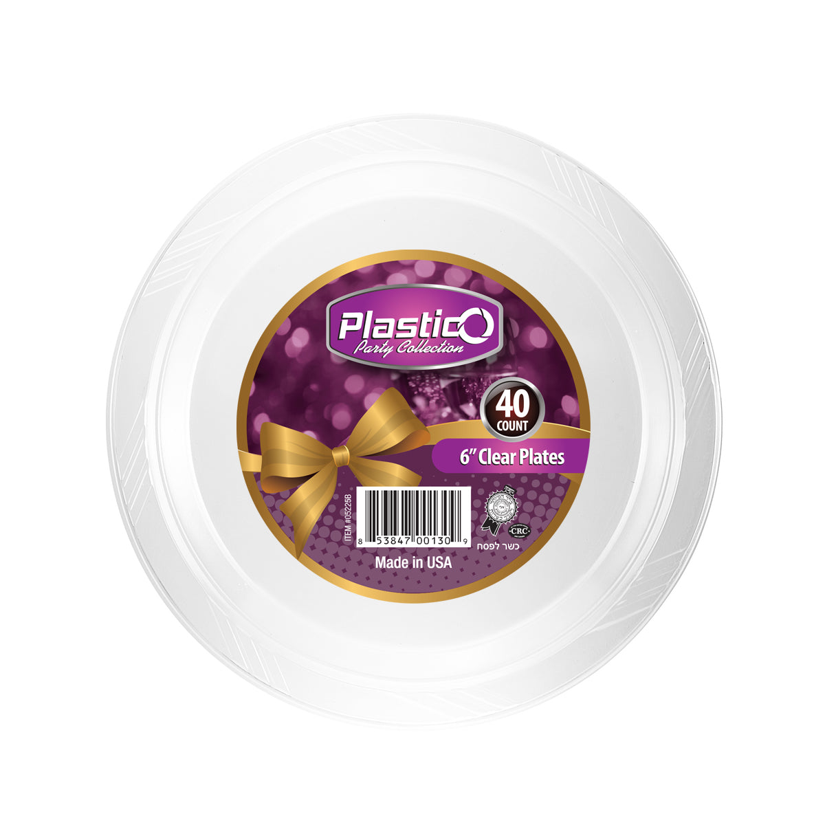 Plastico Clear - 6" Dessert Plates (#05225B)