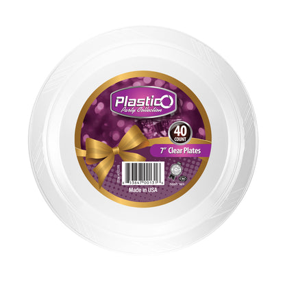 Plastico Clear - 7" Salad Plates (#05227B)