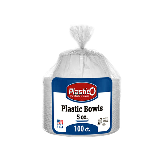 Plastico White - 5 oz. Dessert Bowls (#05230)