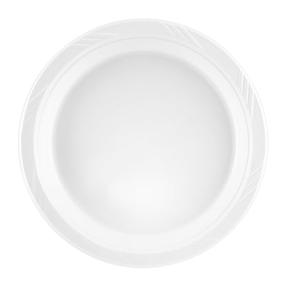 Plastico White - 9" Dinner Plates (#05236)