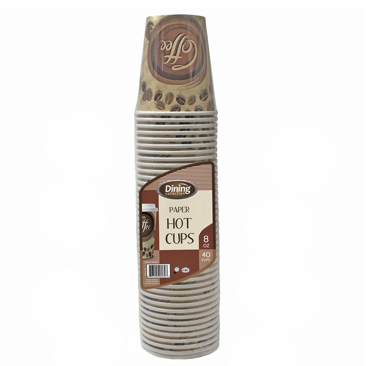 Single Wall Paper Coffee Cups - 8 oz.  (#06030)