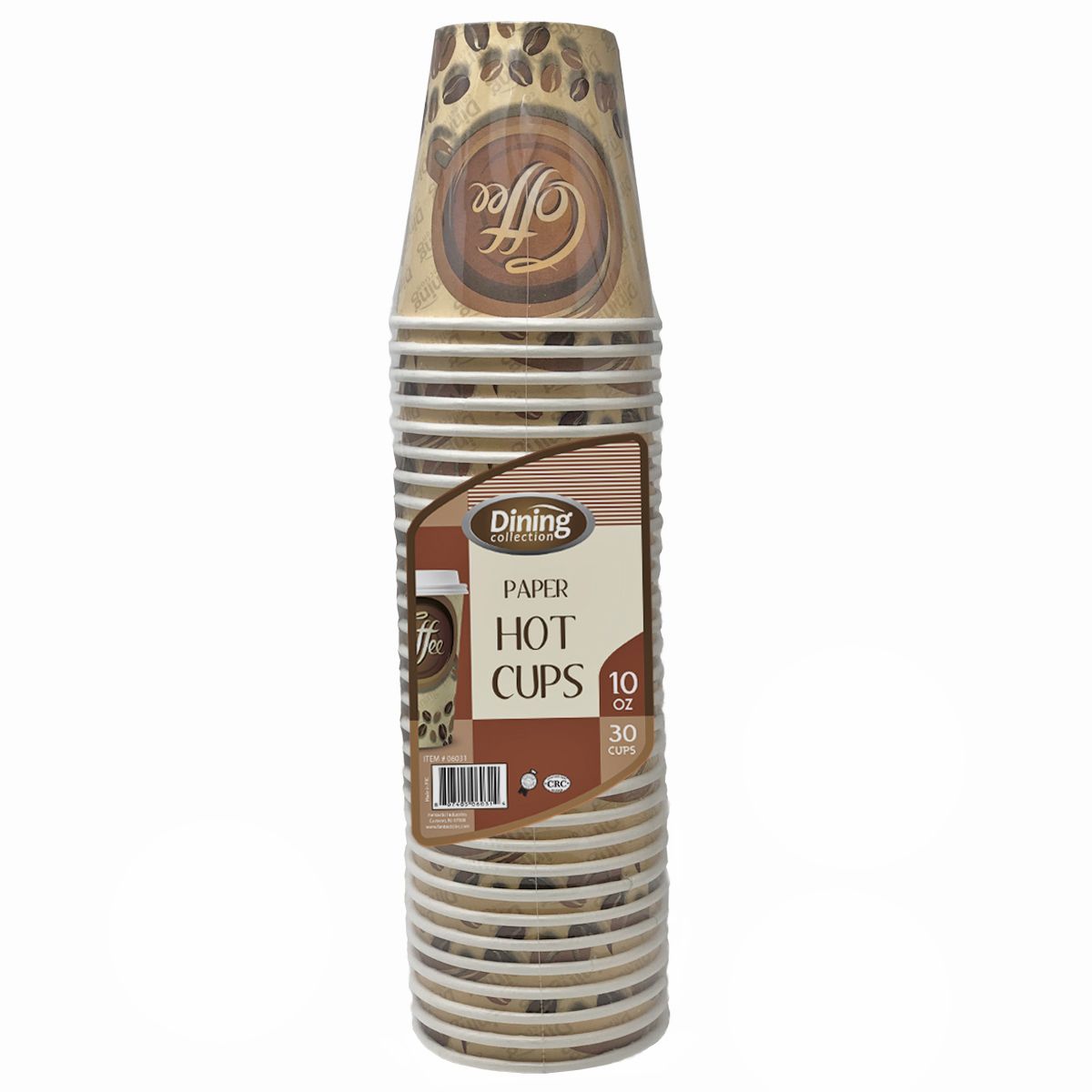 Single Wall Paper Coffee Cups - 10 oz.  (#06031)