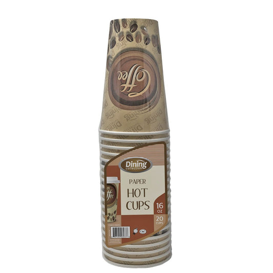 Single Wall Paper Coffee Cups - 16 oz.  (#06033)