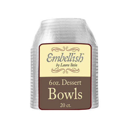 Embellish Clear - 6 oz. Dessert Bowls - 20ct (#06700)