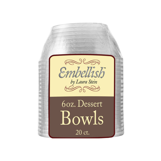 Embellish Clear - 6 oz. Dessert Bowls - 20ct (#06700)