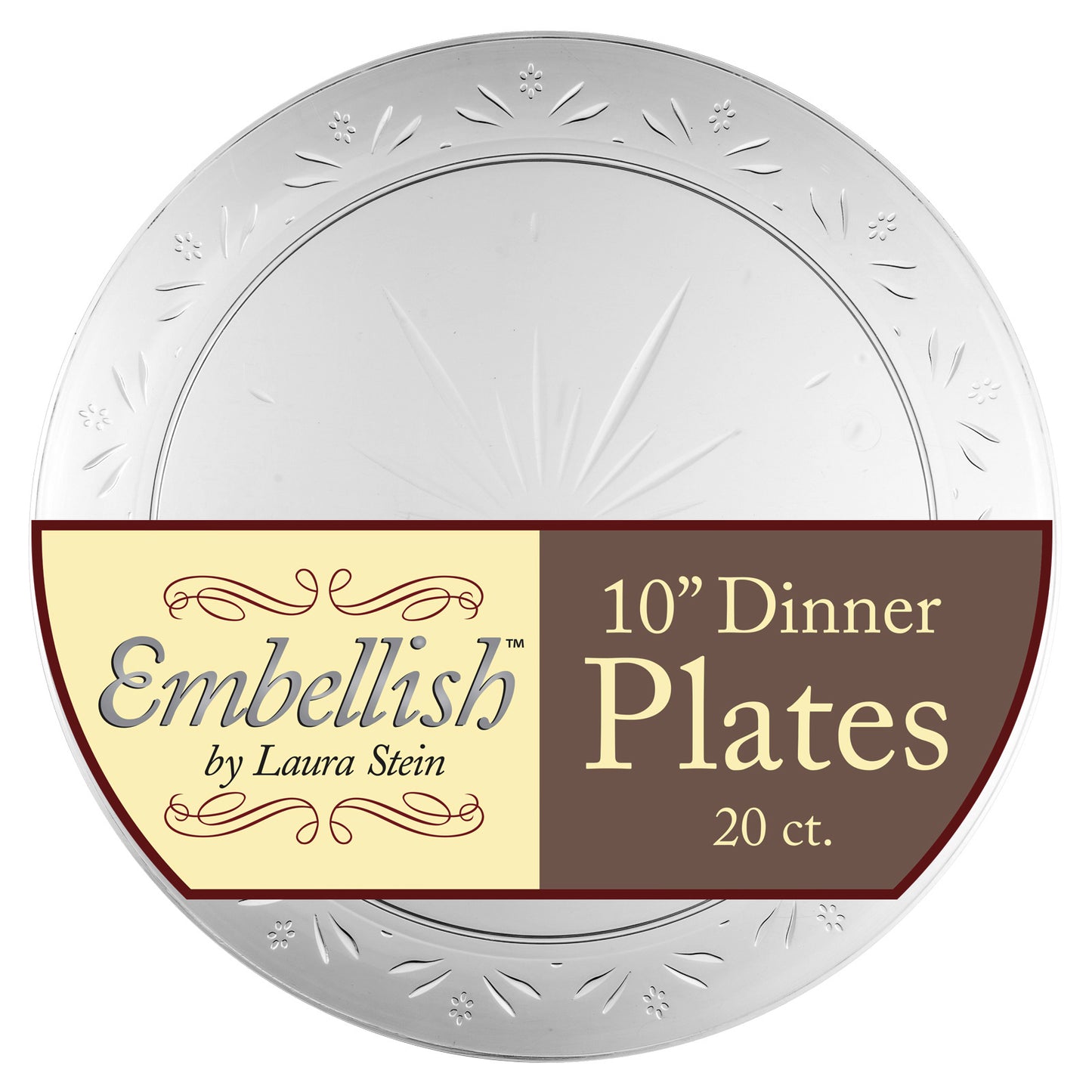 Embellish Clear - 10" Banquet Plates - (#06710)