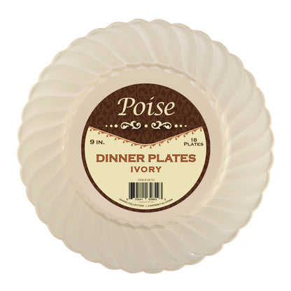 Poise Ivory - 9" Dinner Plates (#06721)