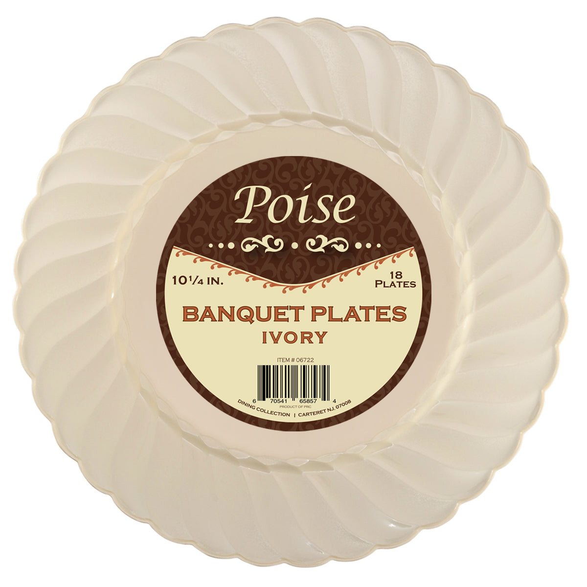 Poise Ivory - 10.25" Dinner Plates (#06722)