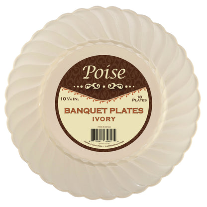 Poise Ivory - 10.25" Dinner Plates (#06722)