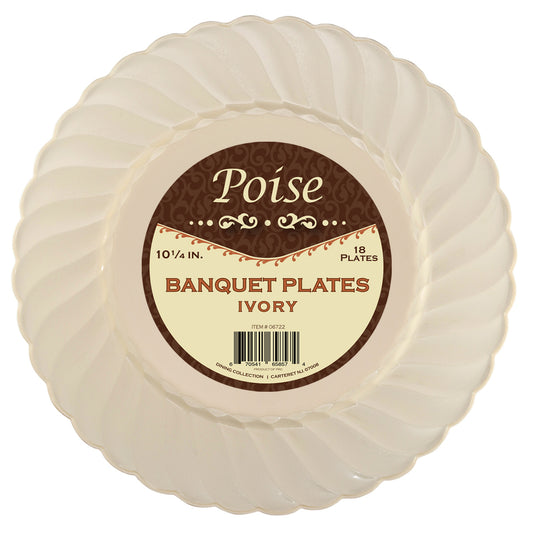 Poise Ivory - 10.25" Dinner Plates (#06722)