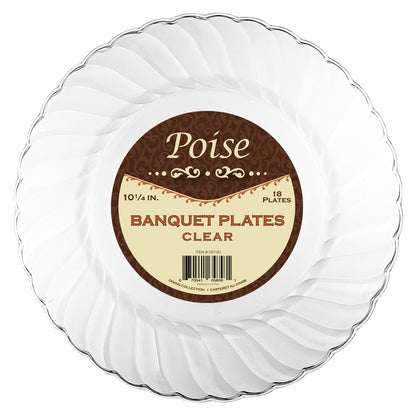 Poise Clear - 10.25" Dinner Plates (#06730)