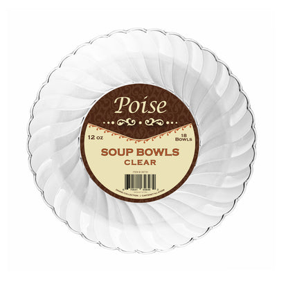 Poise Clear - 12 oz. Soup Bowls (#06731)