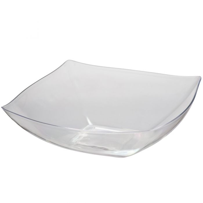 Dining Collection 128 oz. Square Bowl - Clear (#06784)