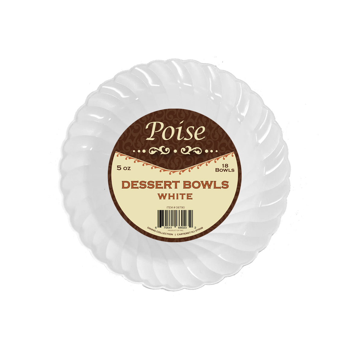 Poise White - 5 oz. Dessert Bowls (#06790)