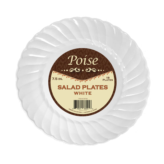 Poise White - 7.5" Salad Plates (#06793)