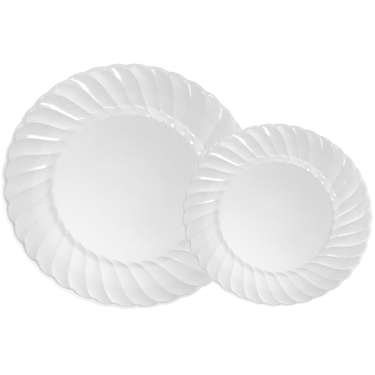 Poise White Combo Pack - 7.5" & 10.25" Plates (#06797)