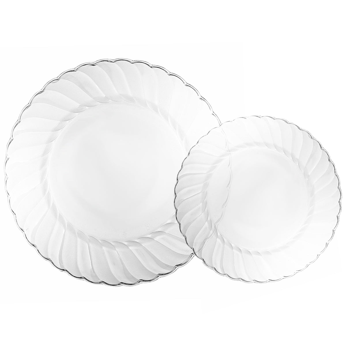 Poise Clear Combo Pack - 7.5" & 10.25" Plates (#06799)