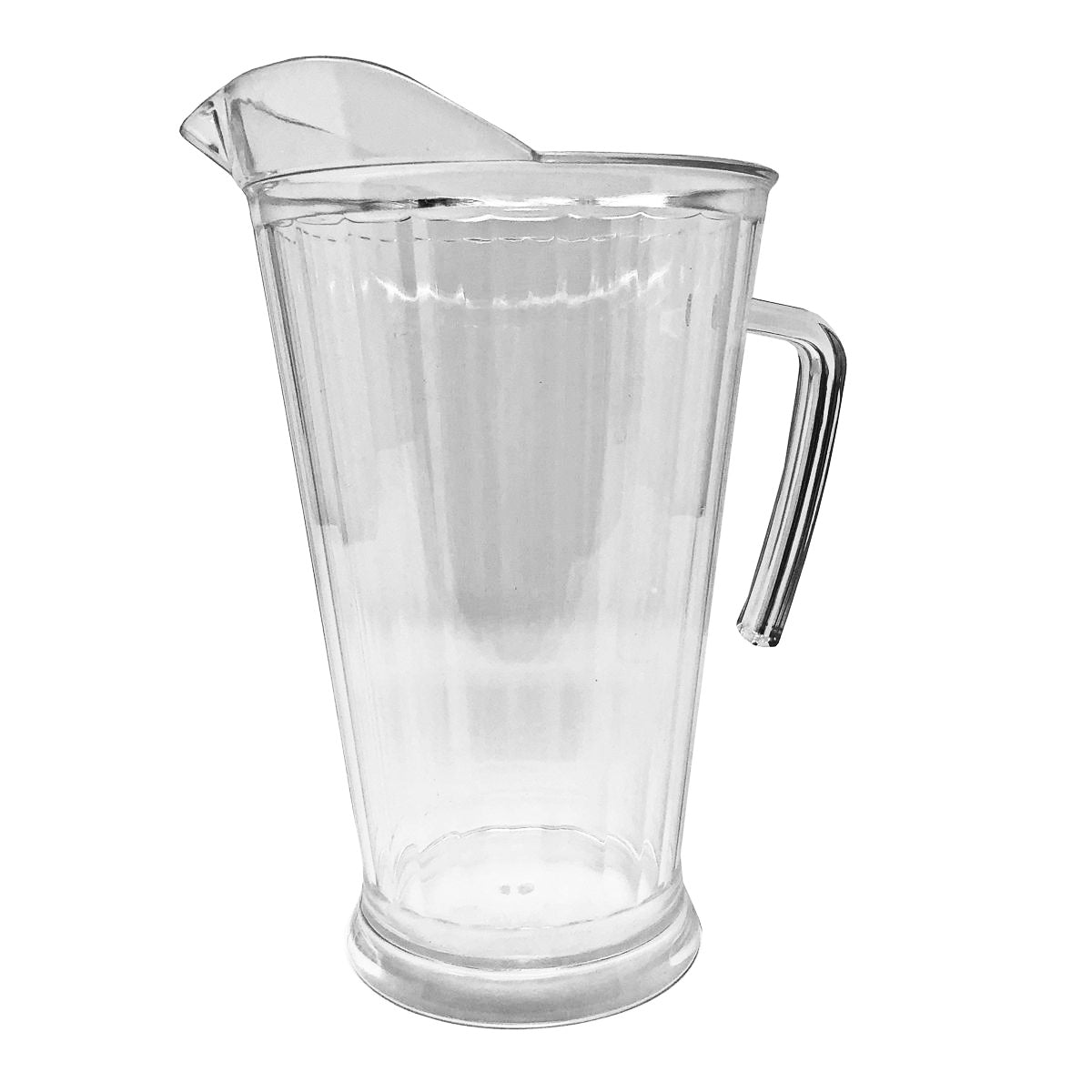 60oz. Clear Plastic Round Pitcher - Tapered (#06865)