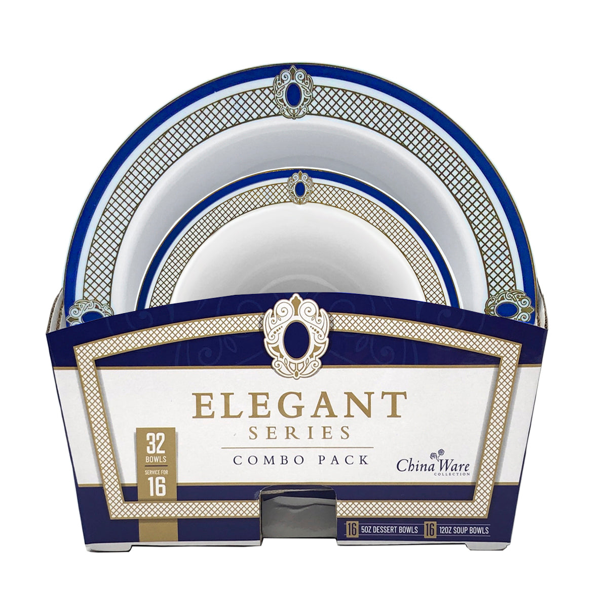 ChinaWare Elegant Series Combo Pack - 5 oz. & 12 oz. Bowls (#07758)