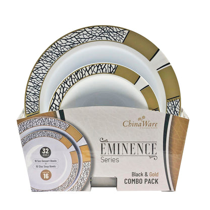 ChinaWare Eminence Series Combo Pack - 5 oz. & 12 oz. Bowls (#07974)