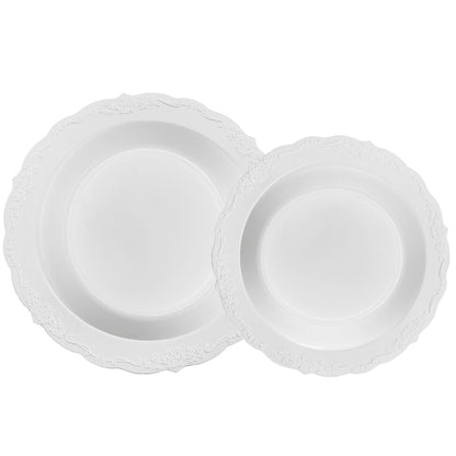 VintageWare White Combo Pack - 5 oz. & 12 oz. Bowls (#07978)