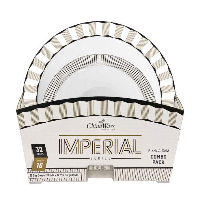 ChinaWare Imperial Series Combo Pack - 5 oz. & 12 oz. Bowls (#07794)