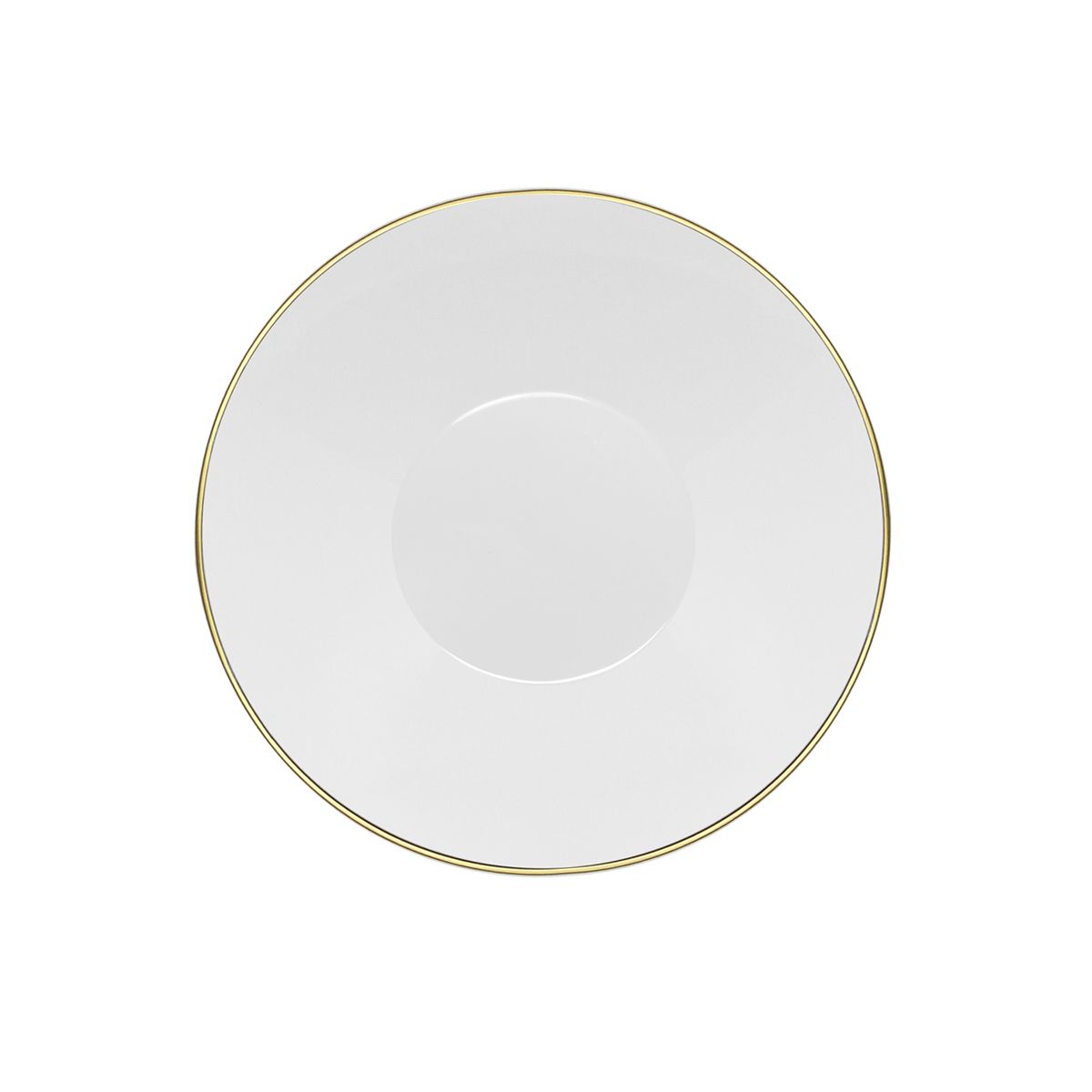 CoupeWare Basic Round 6 oz. Bowls - White & Gold (#08670)