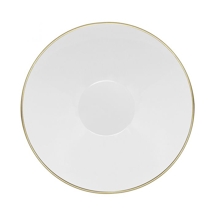 CoupeWare Basic Round 16 oz. Bowls - White & Gold (#08671)