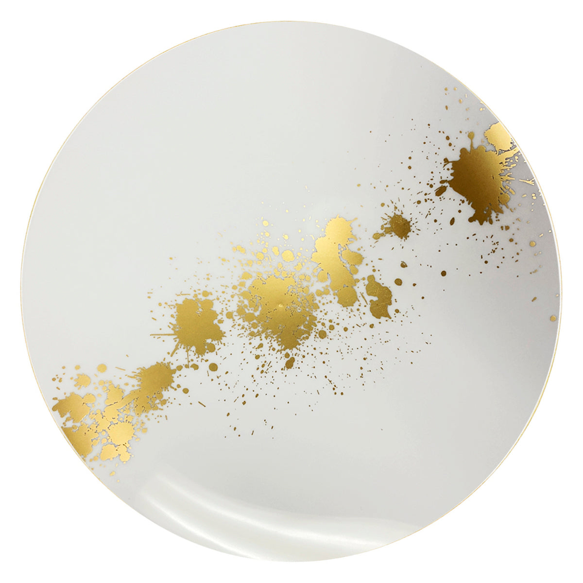 CoupeWare Gold Splatter 10.25" Banquet Plates (#08695)