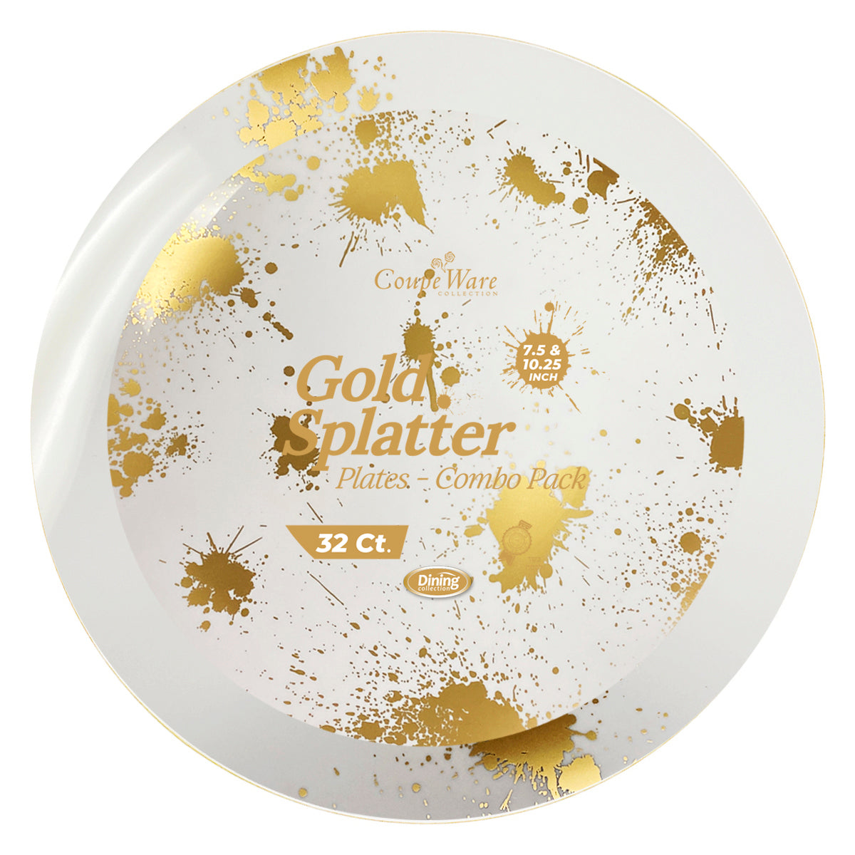 CoupeWare Splatter Combo Pack - 7.5" & 10.25" Plates (#08697)