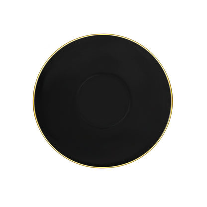 CoupeWare Basic Round 6 oz. Bowls - Black & Gold (#08700)