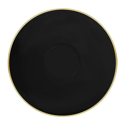 CoupeWare Basic Round 16 oz. Bowls - Black & Gold (#08701)