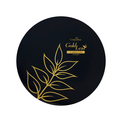 CoupeWare Gold Leaf 9" Dinner Plates (#08714)