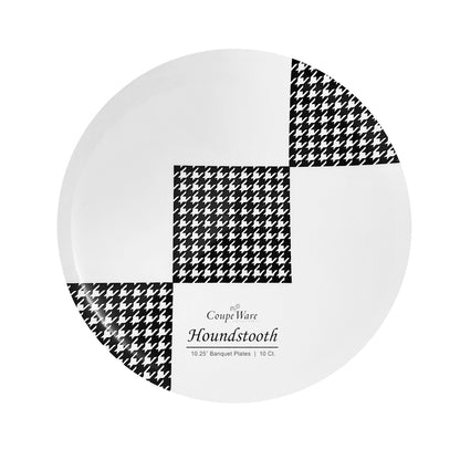 CoupeWare Houndstooth 10.25" Banquet Plates (#08725)