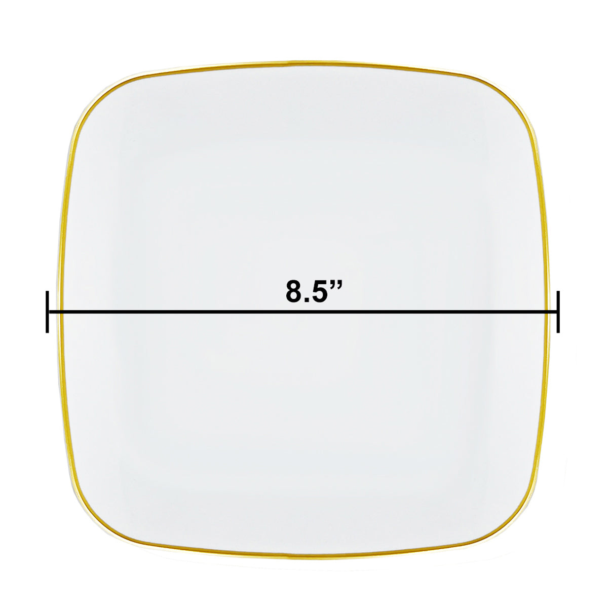 CoupeWare Basic Square 8.5" Dinner Plates (#08774)