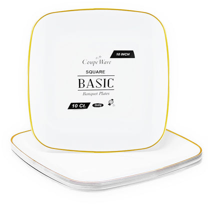 CoupeWare Basic Square 10" Banquet Plates (#08775)