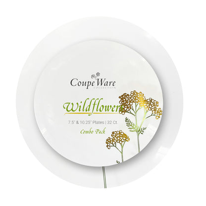 CoupeWare Wildflowers Combo Pack - 7.5" & 10.25" Plates (#08791)