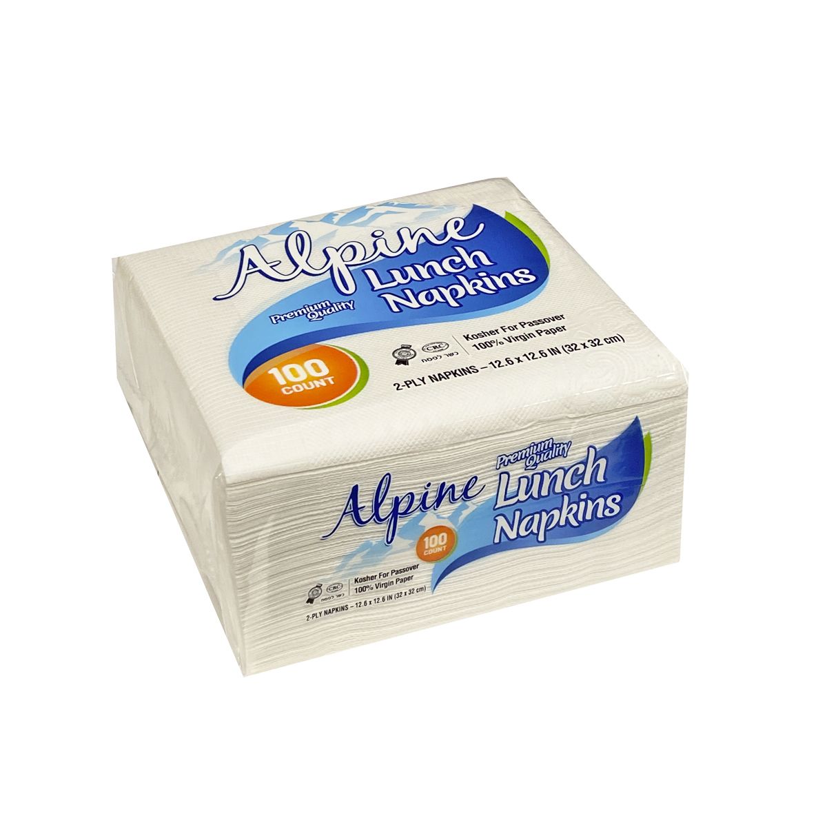 Alpine Lunch Napkins - Premium Quality - White (#12912)