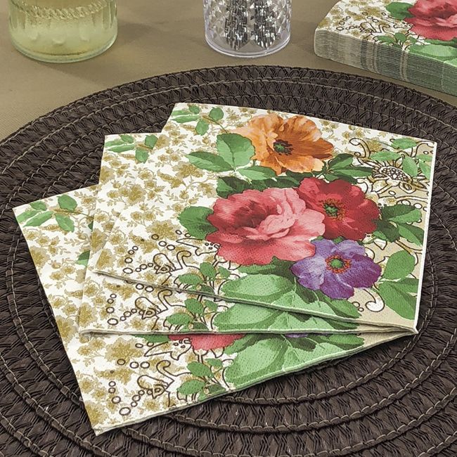 Dining Collection Lunch Napkins - Floral Devotion (#24003)