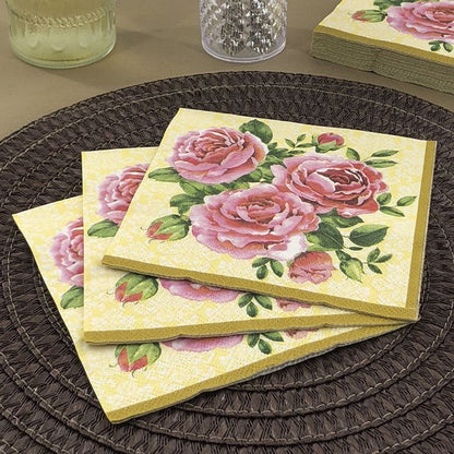 Dining Collection Lunch Napkins - Trio of Roses (#24006)