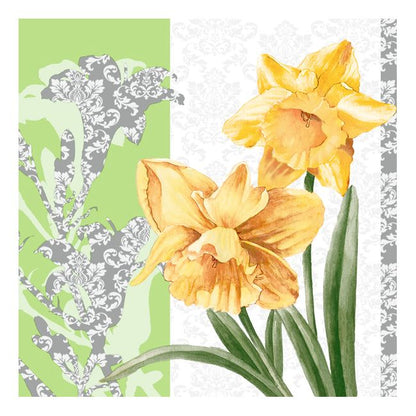 Dining Collection Lunch Napkins - Golden Blooms (#24018)