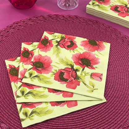 Dining Collection Lunch Napkins - Merry in Red (#24026)