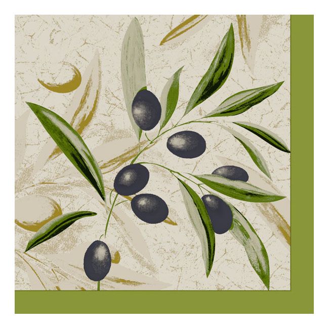 Dining Collection Lunch Napkins - The Olive Branch (#24027)