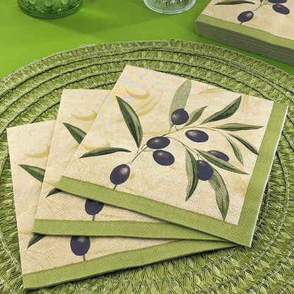 Dining Collection Lunch Napkins - The Olive Branch (#24027)